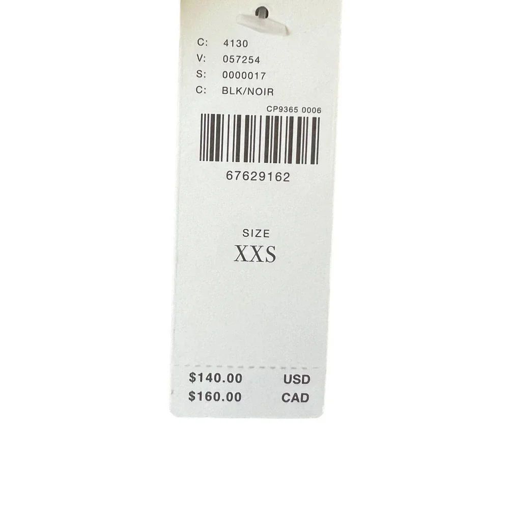 Anthropologie Black NWT Wrap Dress with Sash and Sleeveless Turkey Polyester XXS - Picture 4 of 8